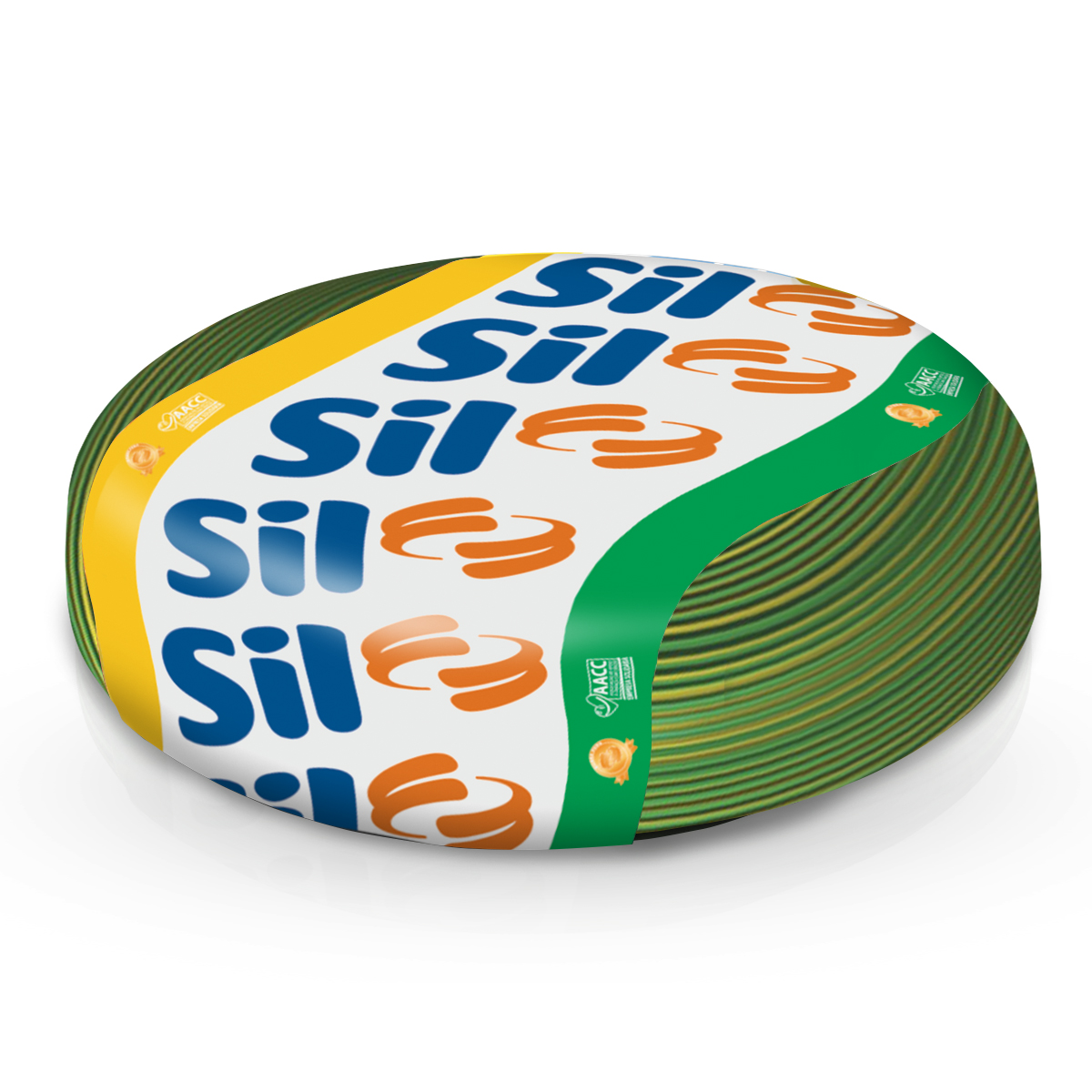 Cabo Flexível 750V Pvc 1,00Mm Amarelo/Verde 70G 100 Metros - Sil