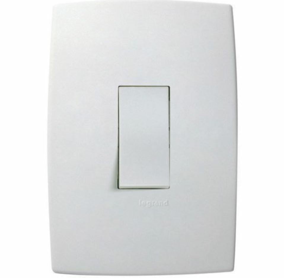 Conjunto 1 Interruptor Bipolar Paralelo Vertical 10A 4X2 - Pialplus