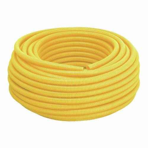 Conduite Flexível Pvc Corrugado 3/4 Dn25mm Amarela Rolo Com 50 Metros - Tigre