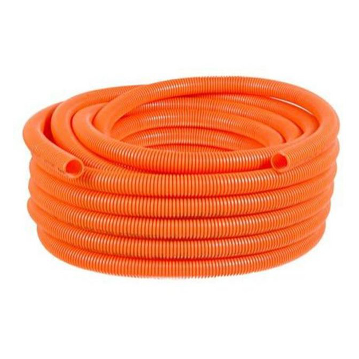 Conduite Flexível Pvc Corrugado 3/4 Dn25mm Laranja Rolo Com 50 Metros - Tigre