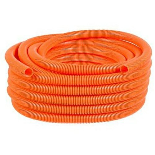 Conduite Flexível Pvc Corrugado 1 Polegada Dn32mm Laranja Rolo Com 25 Metros - Tigre