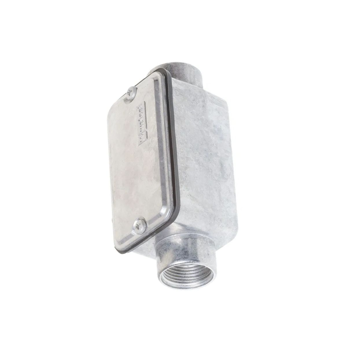 Condulete Alumínio Fixo Tipo C 1/2 C/Rosca Bsp C/Pintura Cinza C/Tampa C/Vedação Tgvp (Ip54) - Wetzel