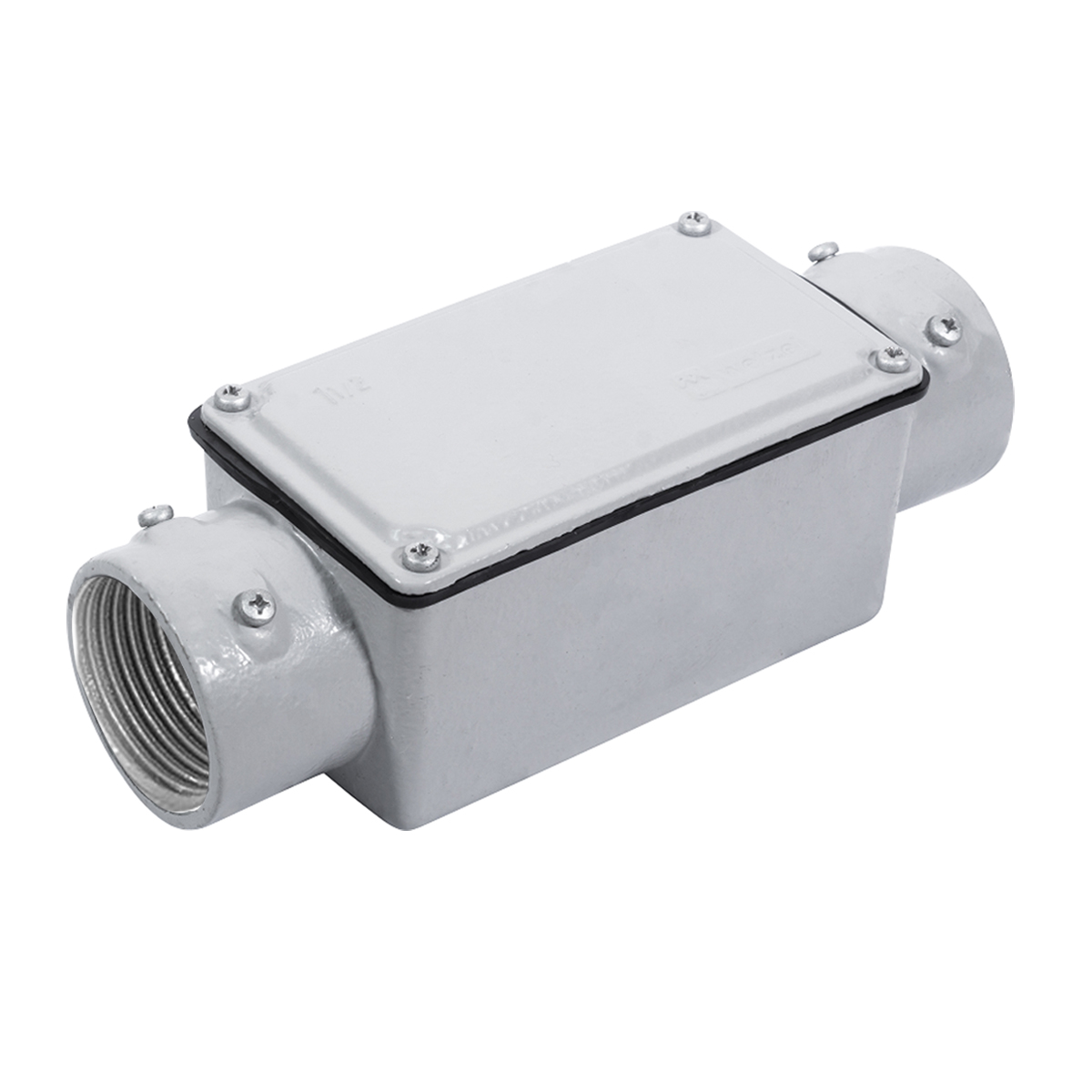 Condulete Alumínio Fixo Tipo C 3/4 Polegadas Com Rosca Bsp Com Tampa Com Vedação Ip54 - Wetzel