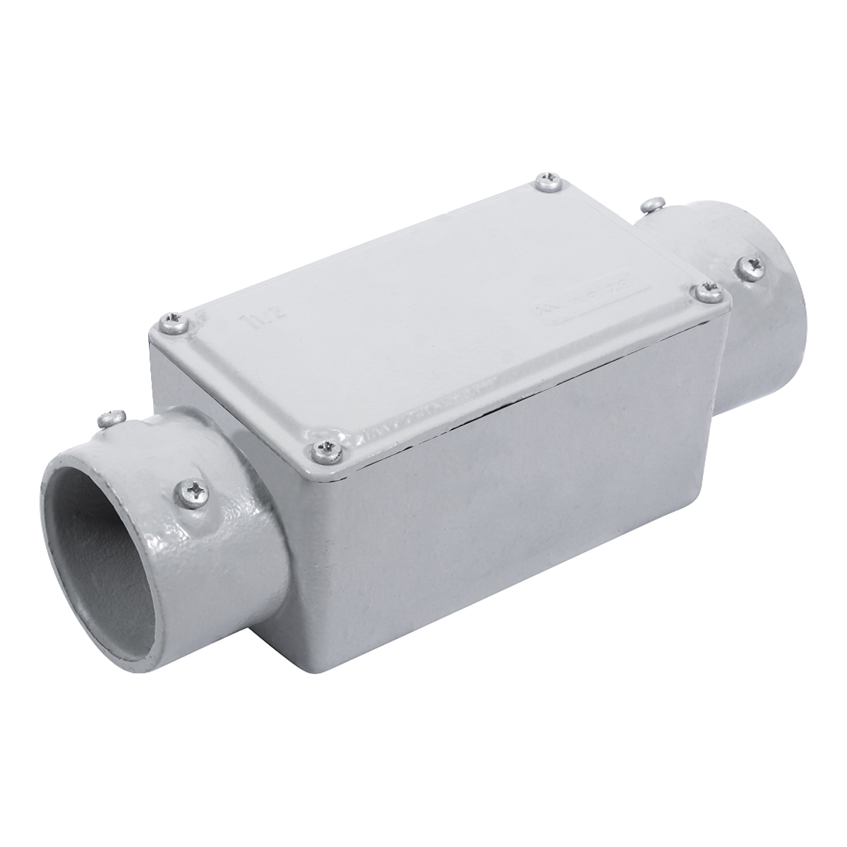 Condulete Alumínio Fixo Tipo C 1.1/2 Polegadas Sem Rosca Com Tampa Sem Vedação - Wetzel