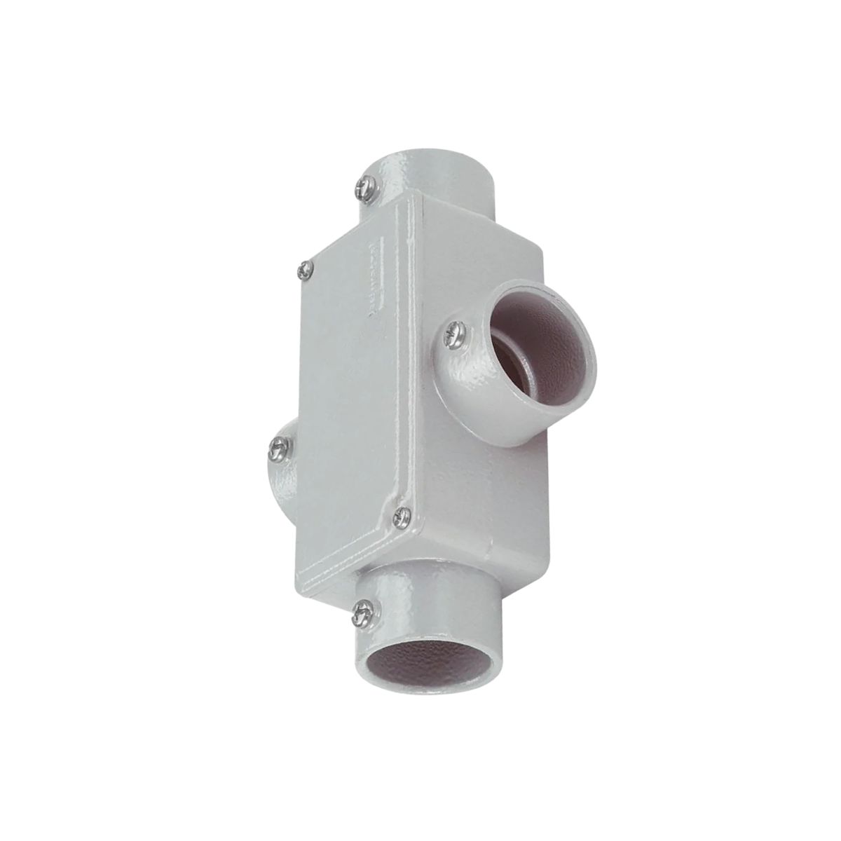 Condulete Alumínio Fixo Tipo C 1/2 S/Rosca C/Pintura Cinza C/Tampa S/Vedação - Wetzel