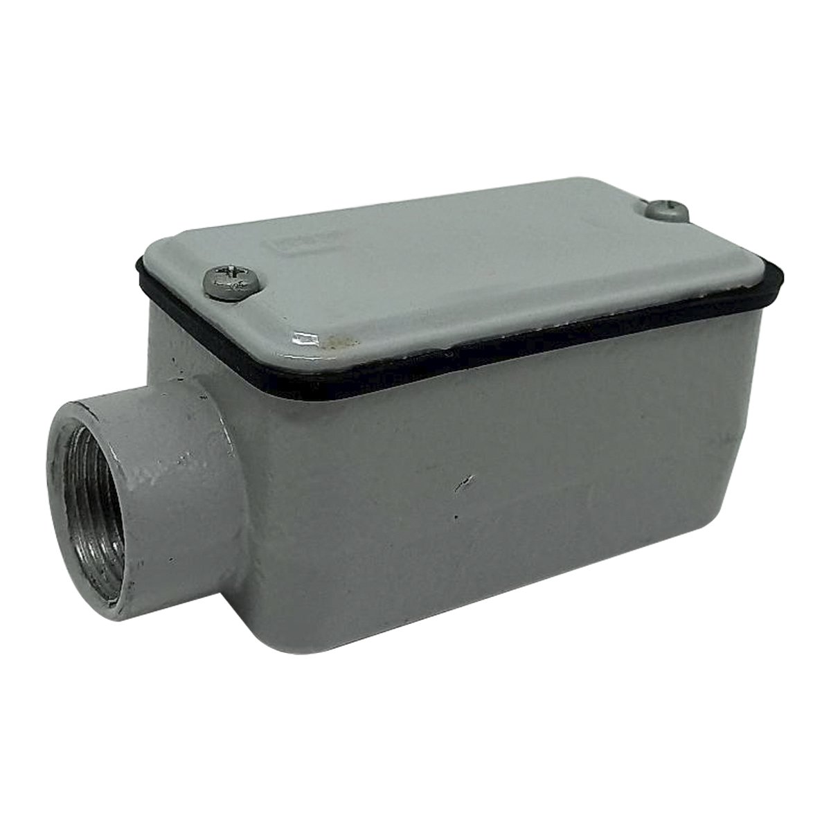 Condulete Alumínio Fixo Tipo E 3/4 Polegadas Com Rosca Bsp Com Tampa Com Vedação Ip54 - Wetzel