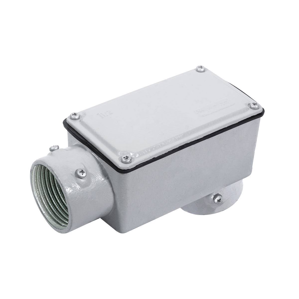 Condulete Alumínio Fixo Tipo Lb 1/2 Com Rosca Bsp Com Tampa Com Vedação Ip54 - Wetzel