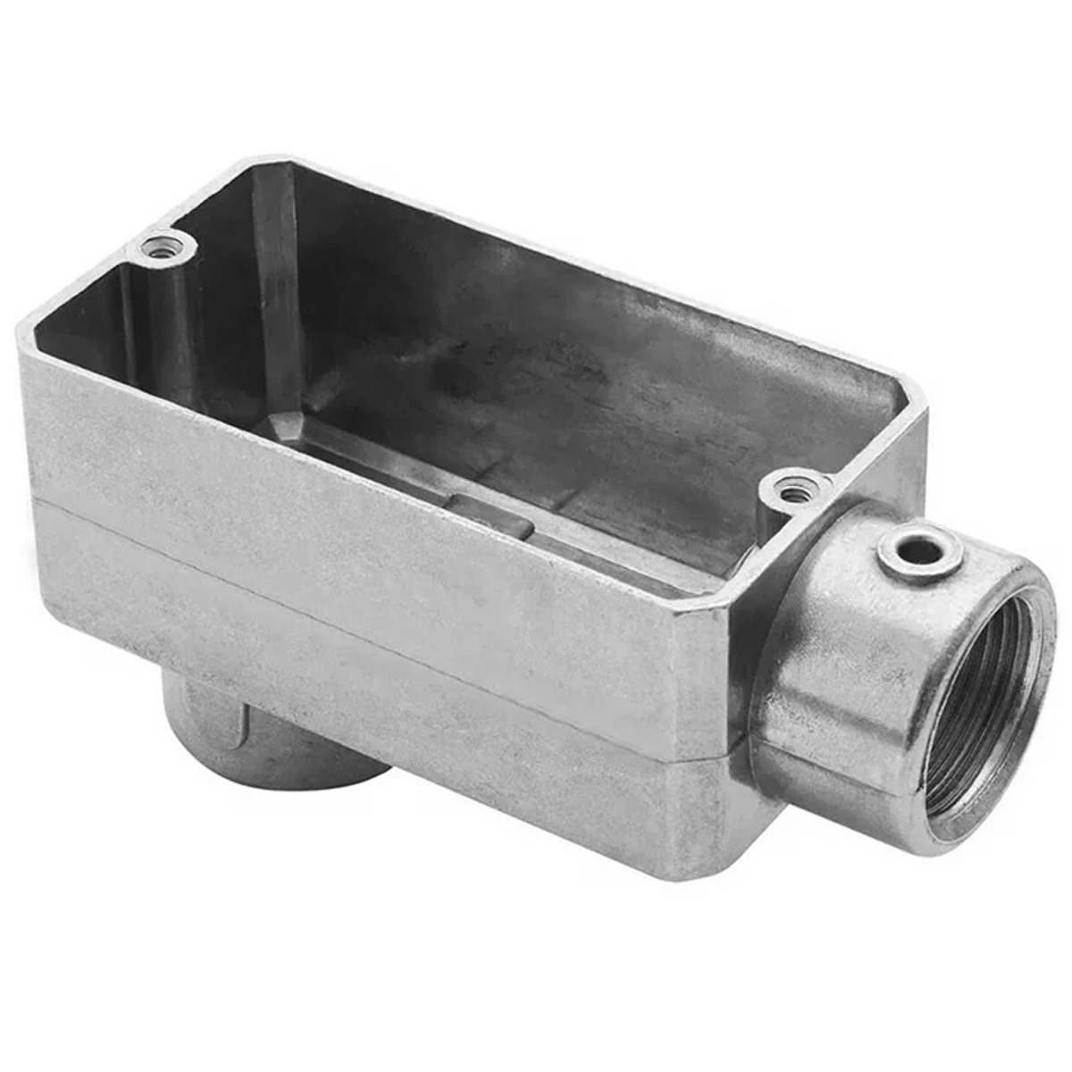 Condulete Alumínio Fixo Tipo Lb 3/4 Com Rosca Bsp Com Pintura Cinza Sem Tampa Sem Vedação - Wetzel