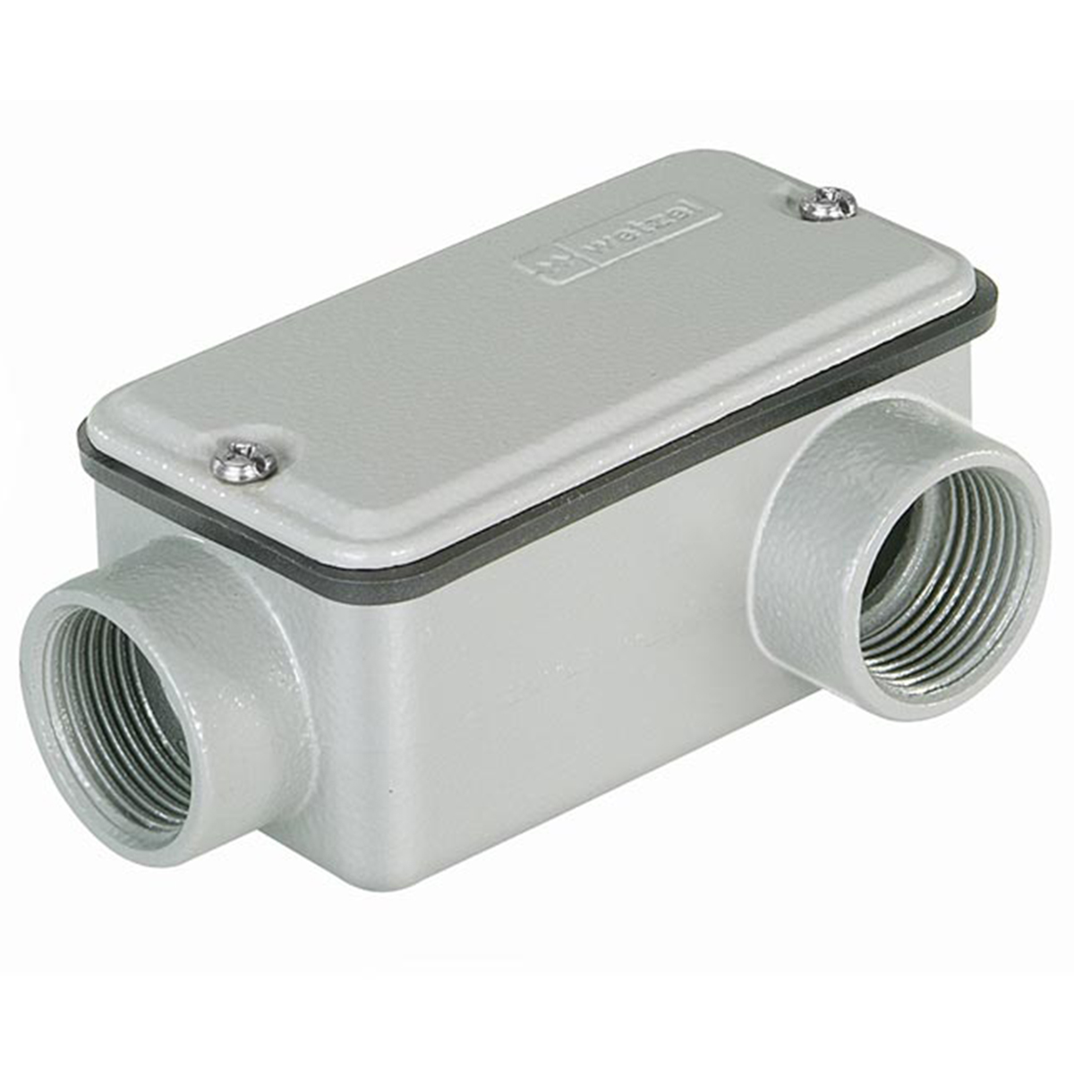 Condulete Alumínio Fixo Tipo Ll 1 Polegada Com Rosca Bsp Com Tampa Com Vedação Ip54 - Wetzel