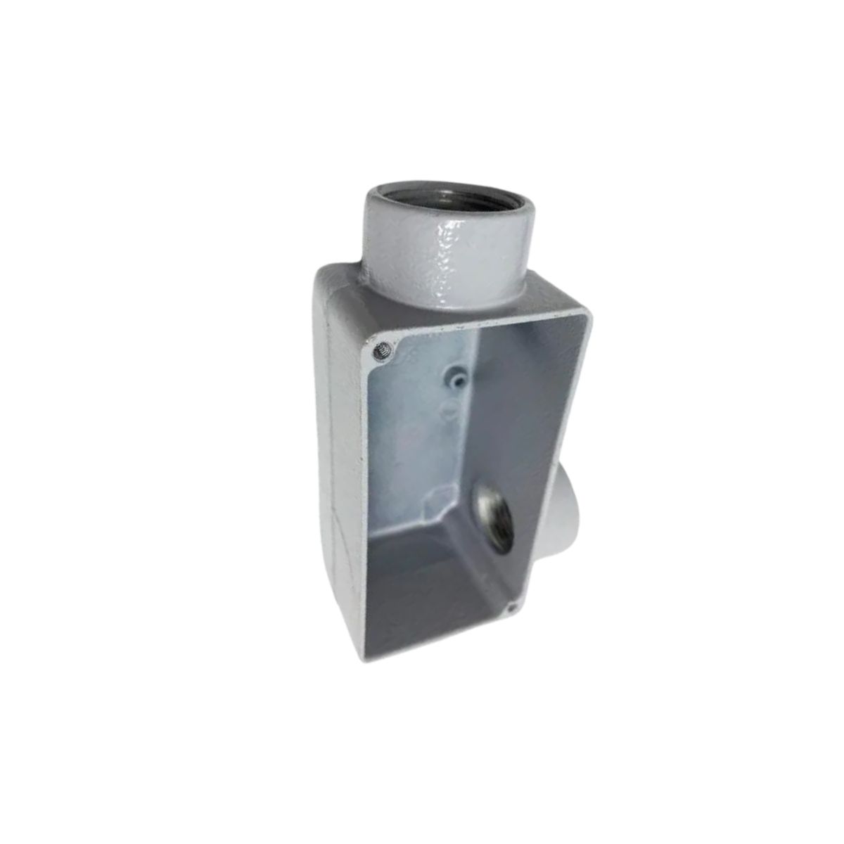 Condulete Alumínio Fixo Tipo Lr 1Pol C/Rosca Bsp C/Pintura Cinza S/Tampa S/Vedação - Wetzel