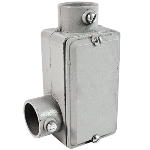 Condulete Alumínio Fixo Tipo Lr 1 Polegada Sem Rosca Com Tampa Sem Vedação - Wetzel