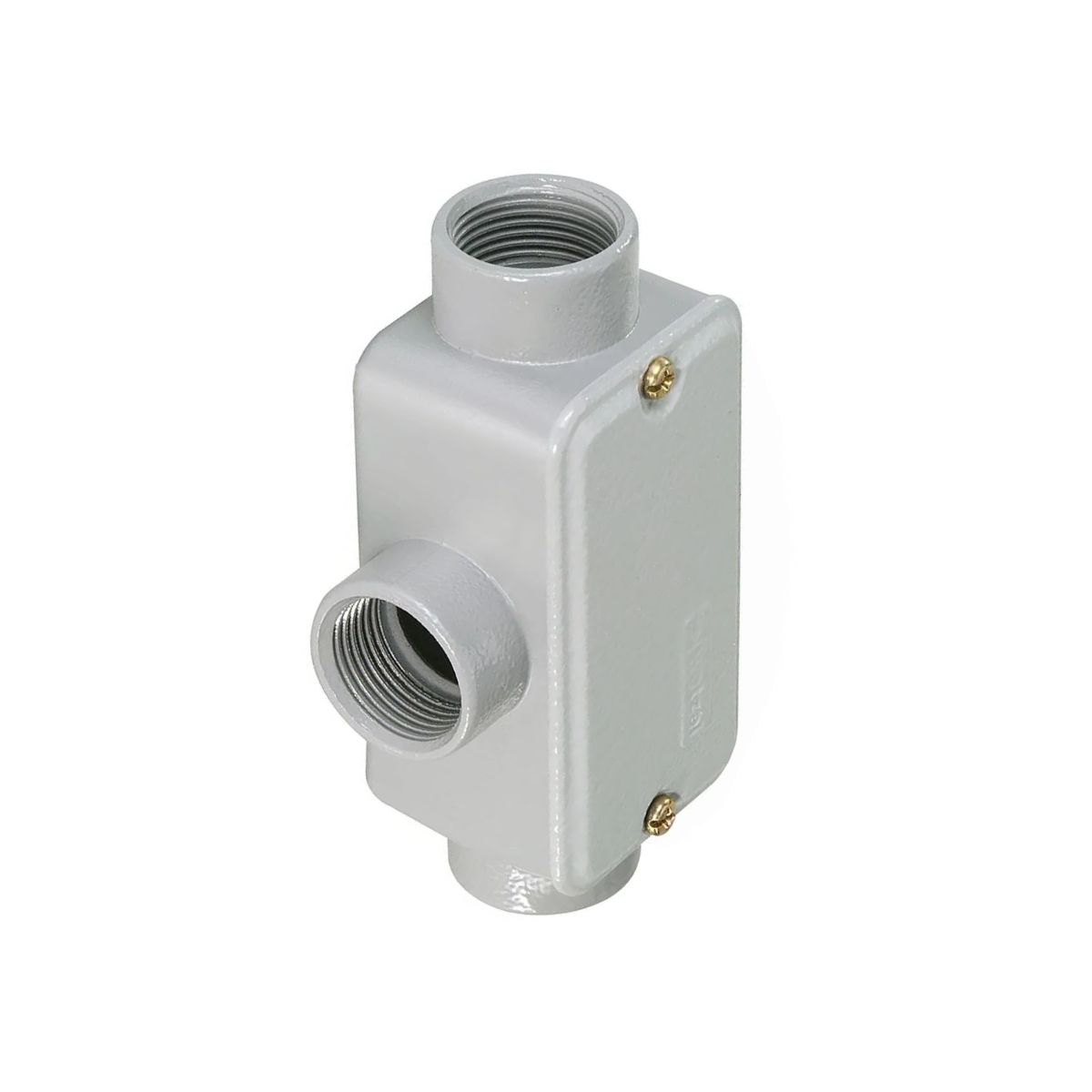 Condulete Alumínio Fixo Tipo T 2.1/2 C/Rosca Bsp C/Pintura Cz C/Tampa C/Vedação Tgvp (Ip54) - Wetzel