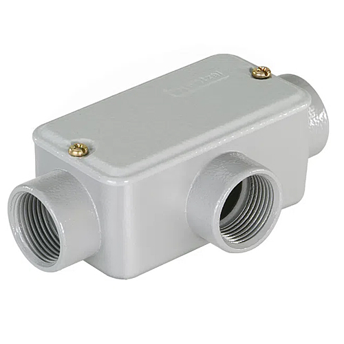 Condulete Alumínio Fixo Tipo Tb 3/4 Com Rosca Bsp Com Tampa Com Vedação Ip54 - Wetzel