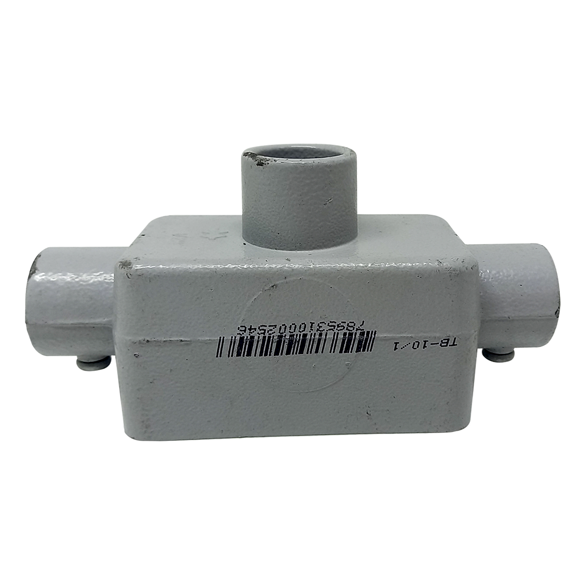 Condulete Alumínio Fixo Tipo Tb 1/2 Sem Rosca Com Pintura Cinza Sem Tampa Sem Vedação - Wetzel