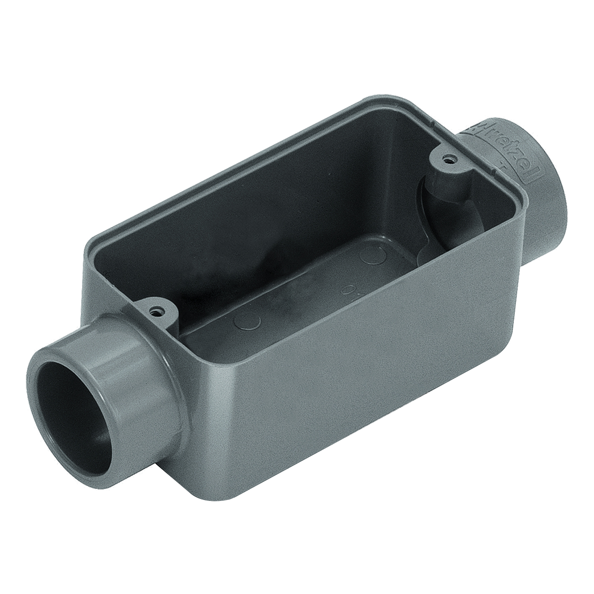 Condulete Pvc Fixo Tipo C 1/2 Sem Rosca Cinza Sem Tampa Sem Vedação - Wetzel