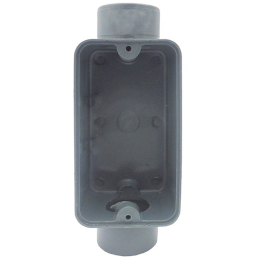 Condulete Pvc Fixo Tipo C 3/4 Sem Rosca Cinza Sem Tampa Sem Vedação - Wetzel