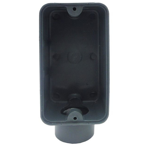 Condulete Pvc Fixo Tipo E 1/2 Sem Rosca Cinza Sem Tampa Sem Vedação - Wetzel