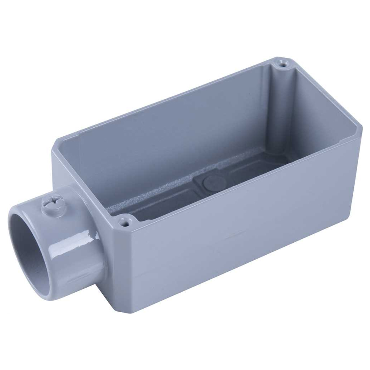 Condulete Pvc Fixo Tipo E 3/4 Sem Rosca Cinza Sem Tampa Sem Vedação - Wetzel