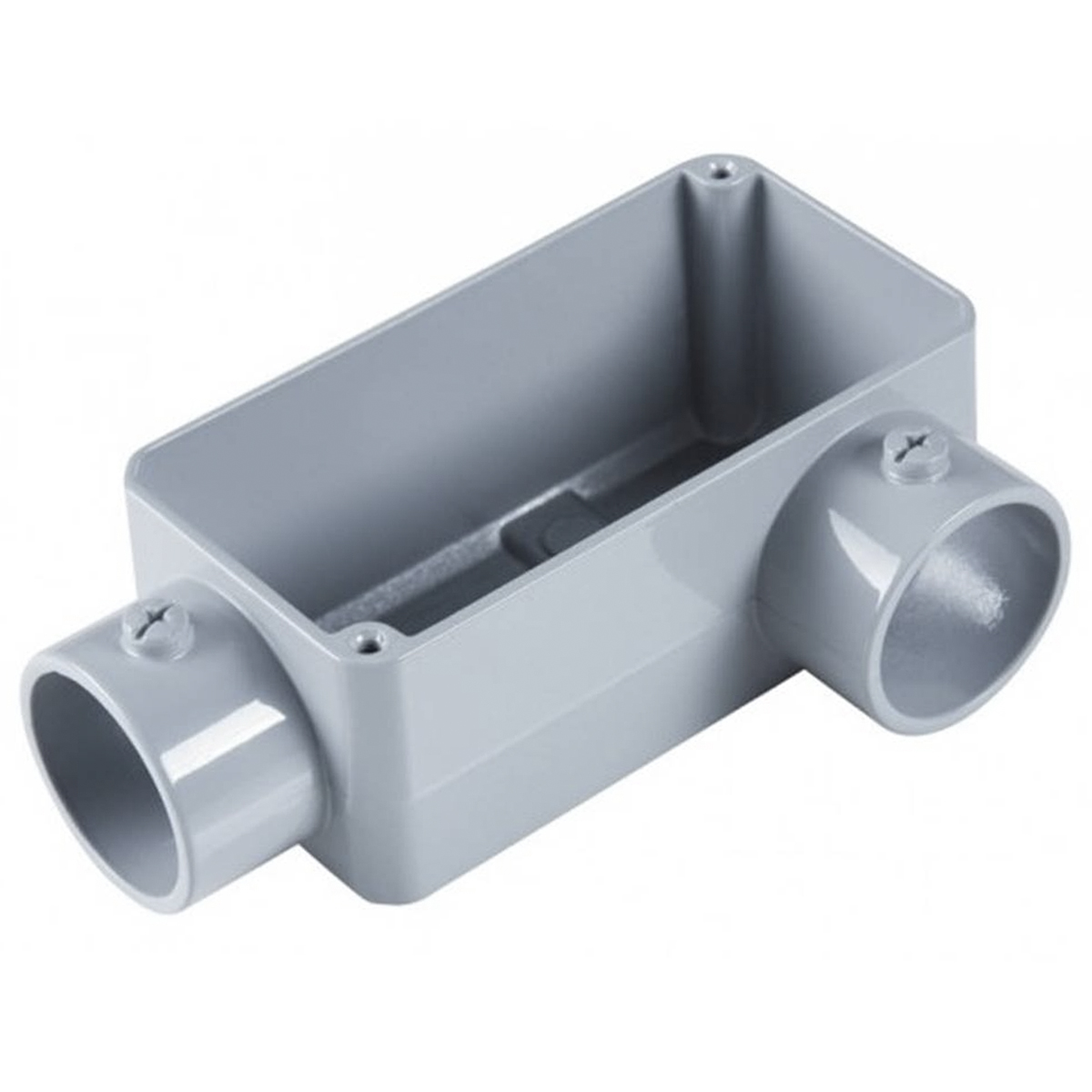 Condulete Pvc Fixo Tipo Ll 3/4 Sem Rosca Cinza Sem Tampa Sem Vedação - Wetzel