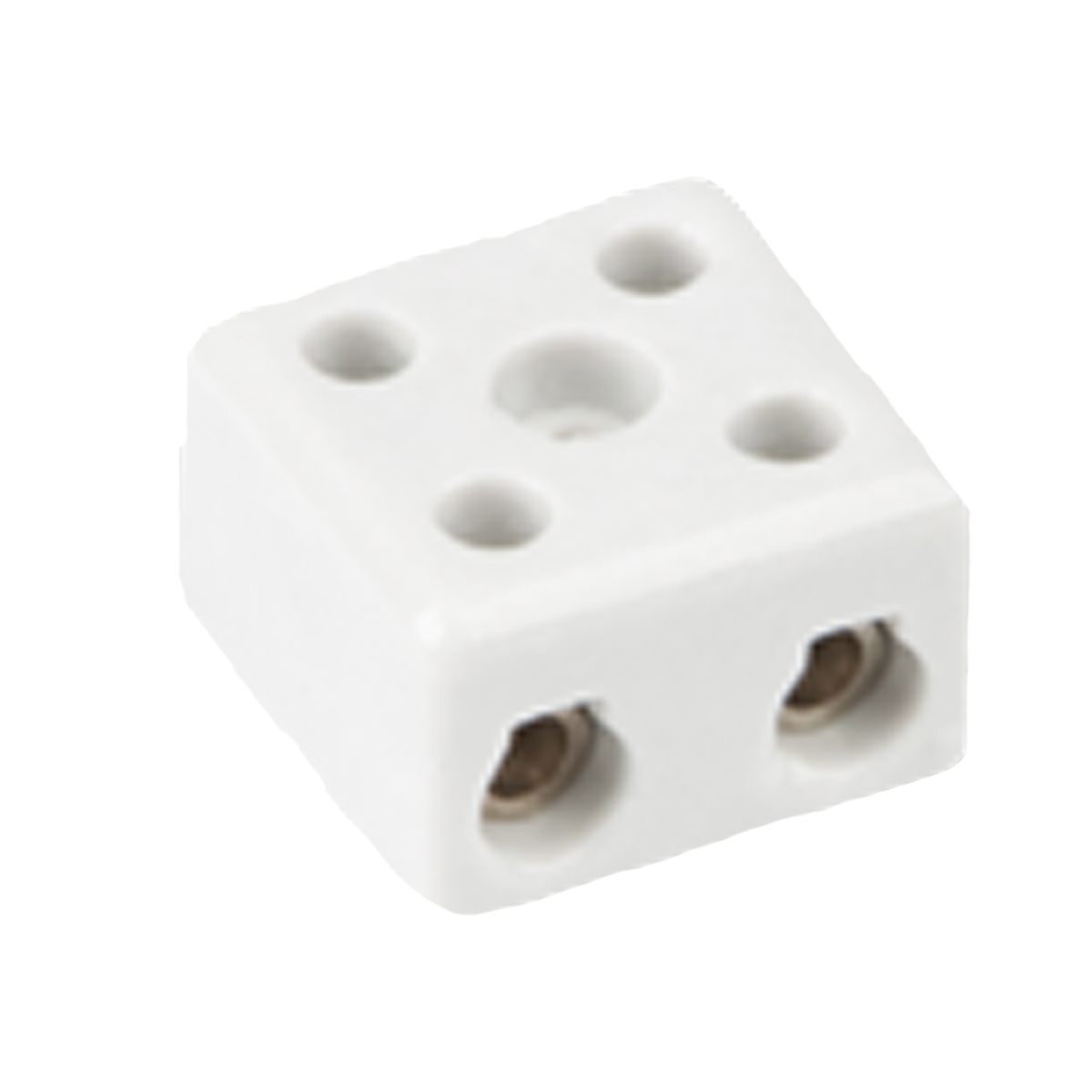 Conector Múltiplo Porcelana 50A 600V 2 Bornes 16Mm 350G Branco Rondal - Sindal