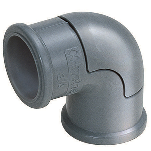 Cotovelo Pvc 1 Polegada Sem Rosca Cinza - Wetzel