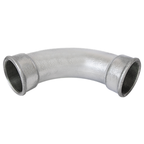 Curva Roscável 90G 2 Polegada Galv Eletr Nbr13057 Para Eletroduto