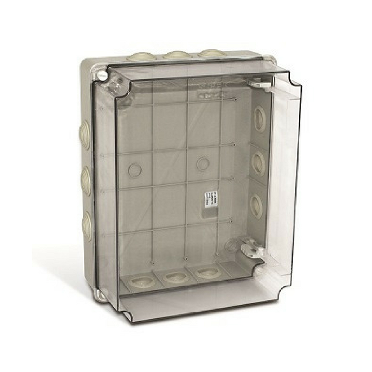 Caixa Passagem Alta 390X310X187mm Tampa Transparente Ip56 Sem Embutes - Steck