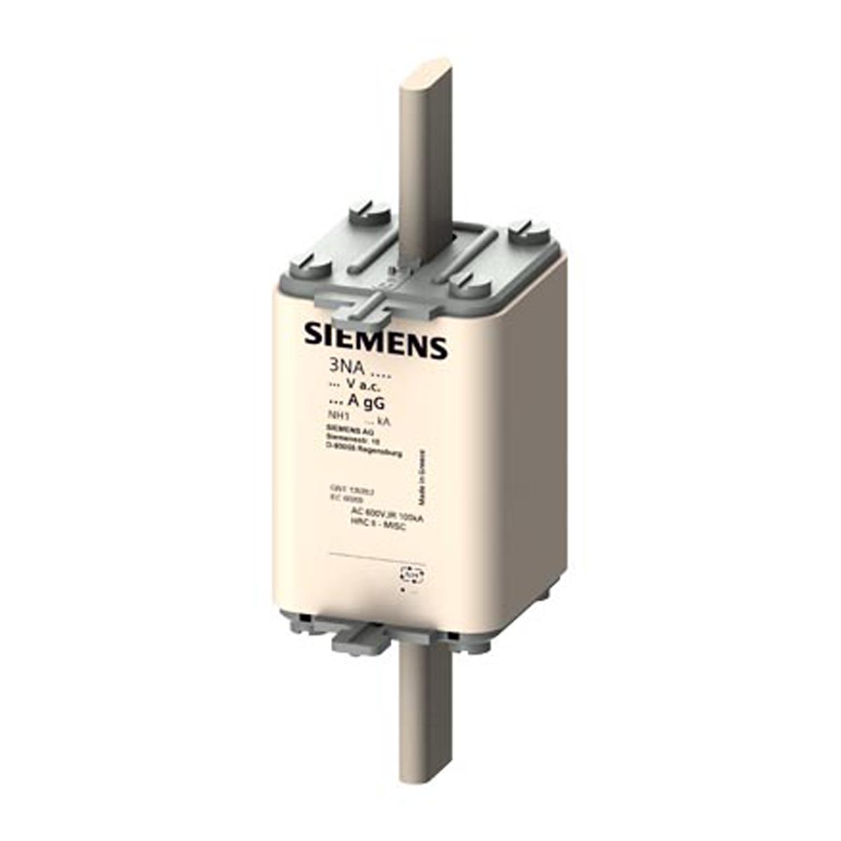 Fusível Nh Retardado T-1 200A 500Vca 120Ka Gl/Gg 3NA3140 - Siemens