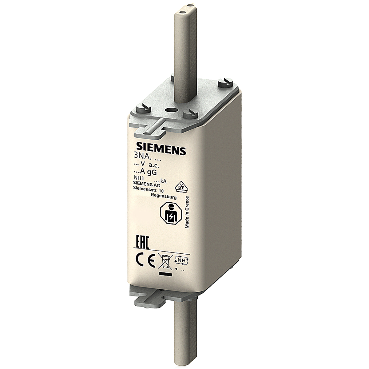 Fusível Nh Retardado T-1 80A 500Vca 3NA3124 - Siemens