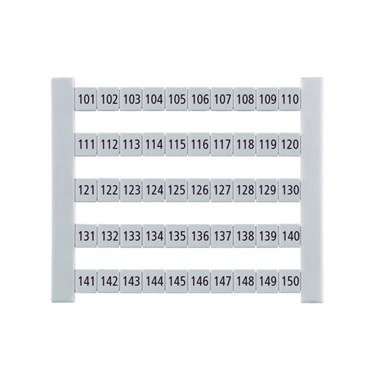 Marcador Fw Branco Número 101-150 Horizontal DEK 5 FW 101-150 - Conexel