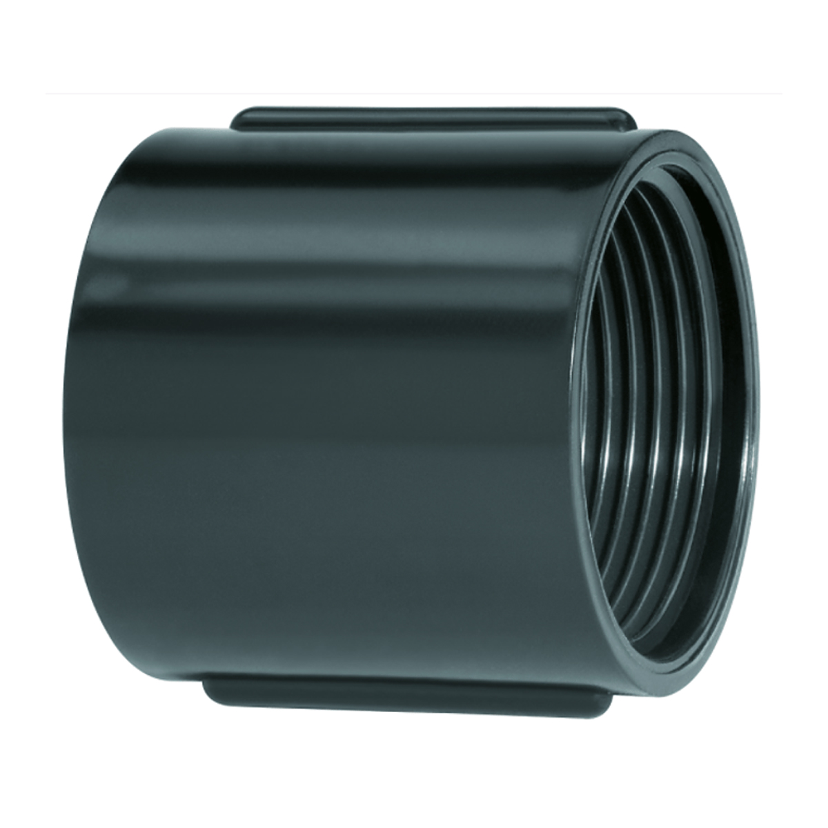 Luva Eletroduto Roscavel Pvc 1.1/2 Polegadas Preto