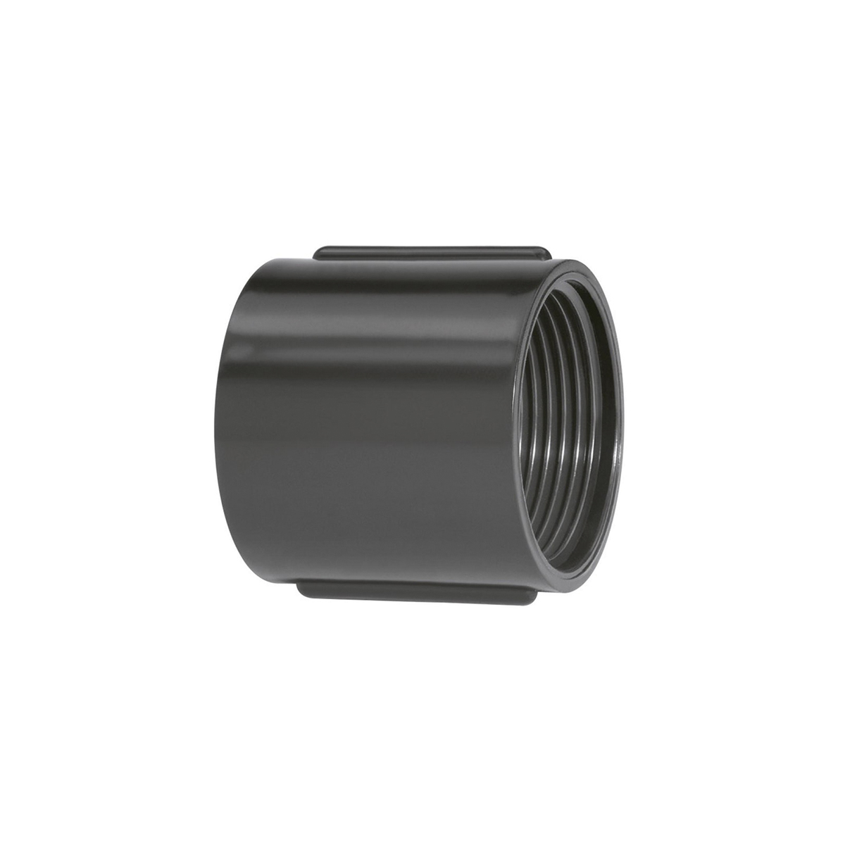 Luva Eletroduto Roscavel Pvc 1.1/4 Polegadas Preto - Amanco