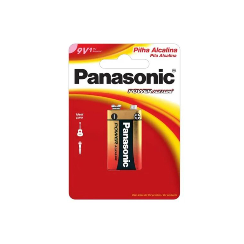 Bateria Alcalina 9V Com 1 Unidade - Panasonic