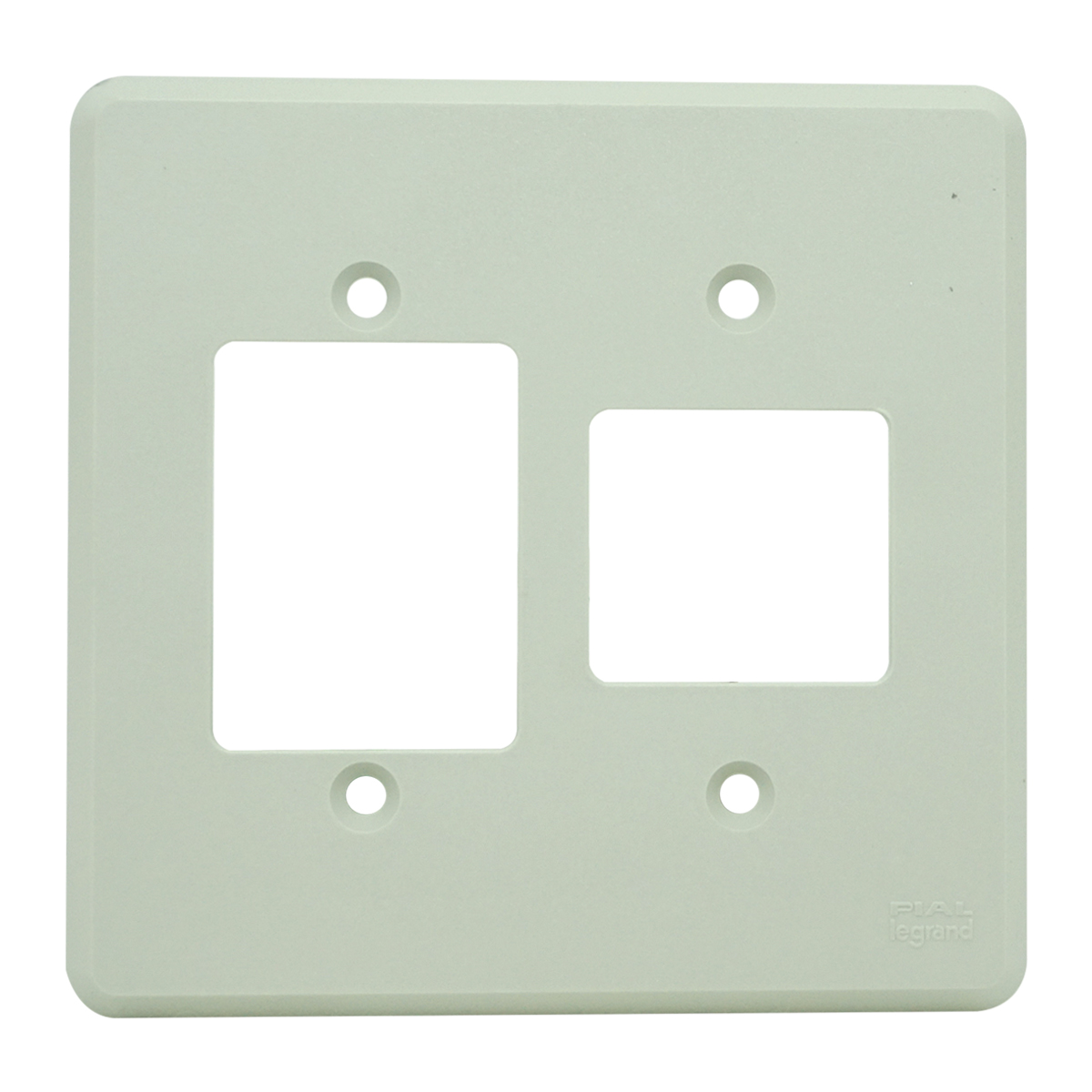 Placa Acabamento 5 Postos 4X4 Silentoque Cinza - Pial