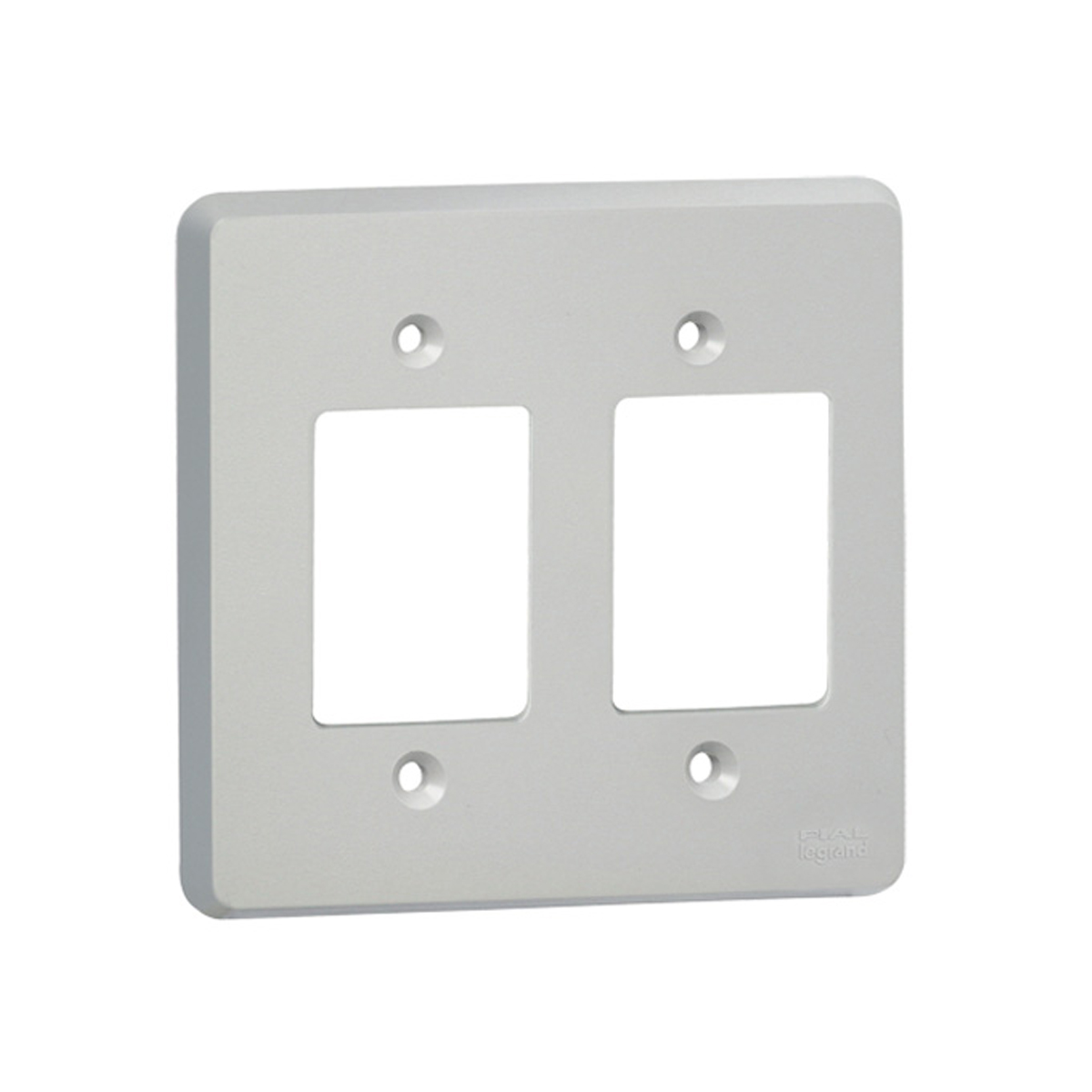 Placa Acabamento 6 Postos 4X4 Silentoque Cinza - Pial