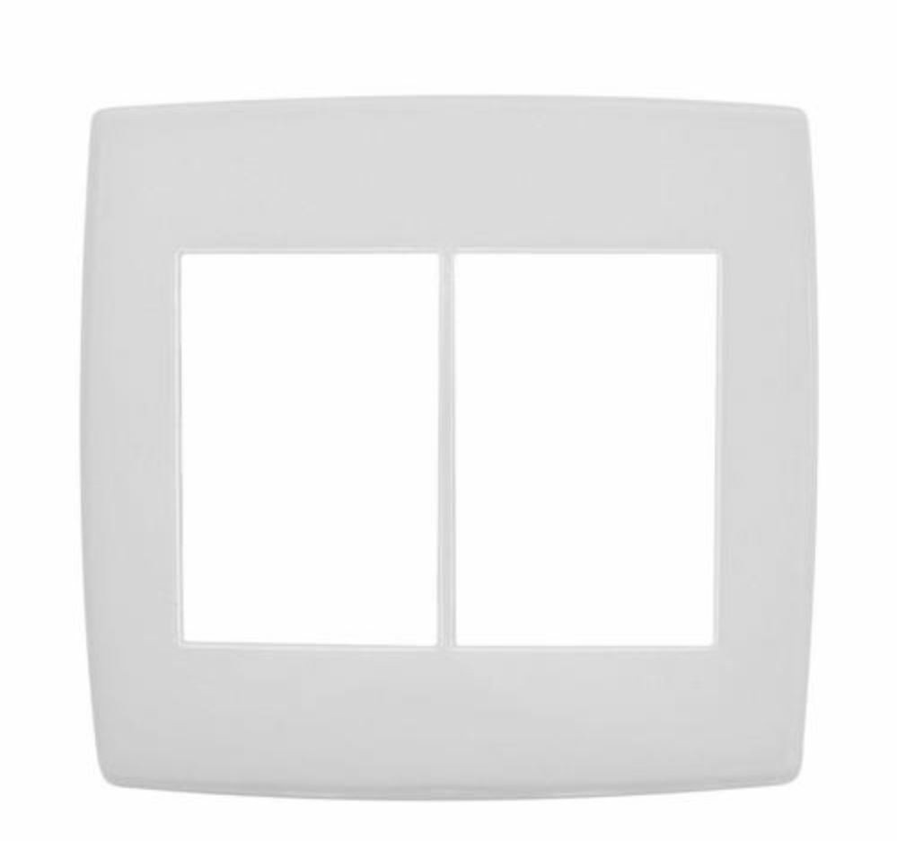 Placa Acabamento 6 Postos 4X4 Branco - Pialplus - Pial