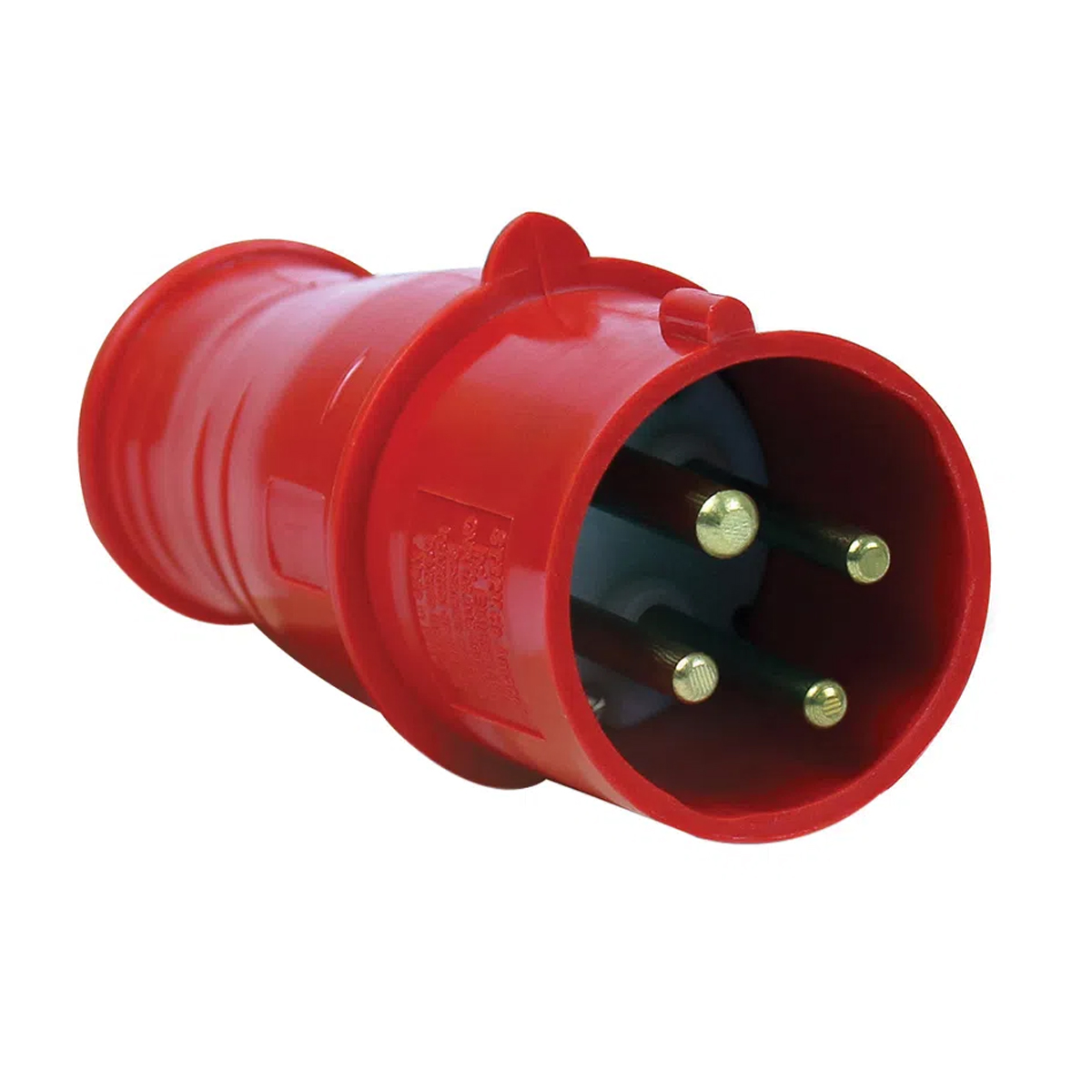 Plug Industrial Macho Termoplástico 3P+T 32A 380/440V 6H Vermelho Shock Tite S4276 - Steck