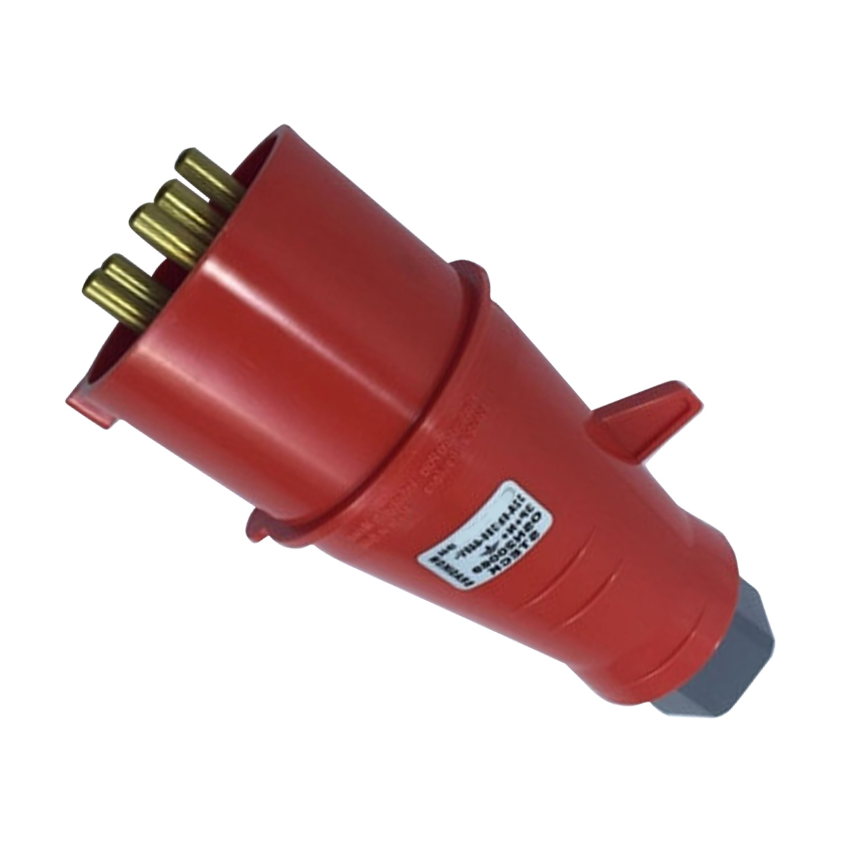 Plug Industrial Macho Termoplástico 3P+T+N 16A 380/440V 6H Vermelho Shock Tite S5076 - Steck