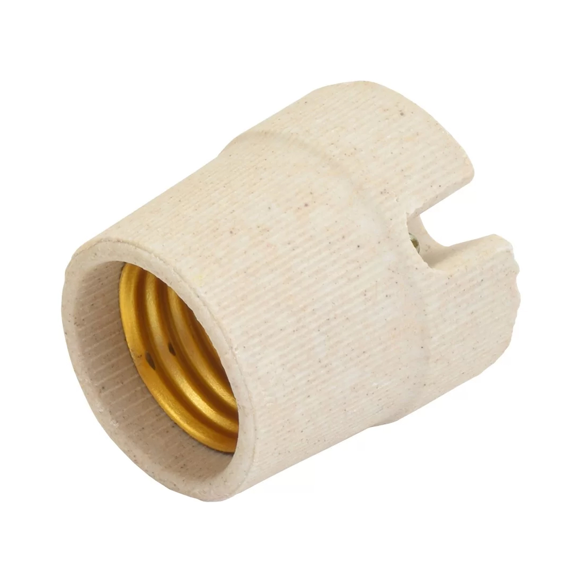 Soquete Lâmpada Anti-Giro E27 Porcelana - Decorlux