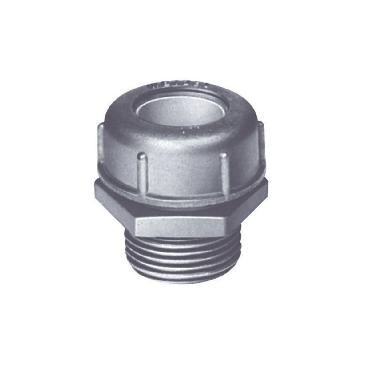 Prensa Cabo 1Pol 22,5-25Mm Bsp Alumínio Cinza C/Vedação Ip52 - Wetzel