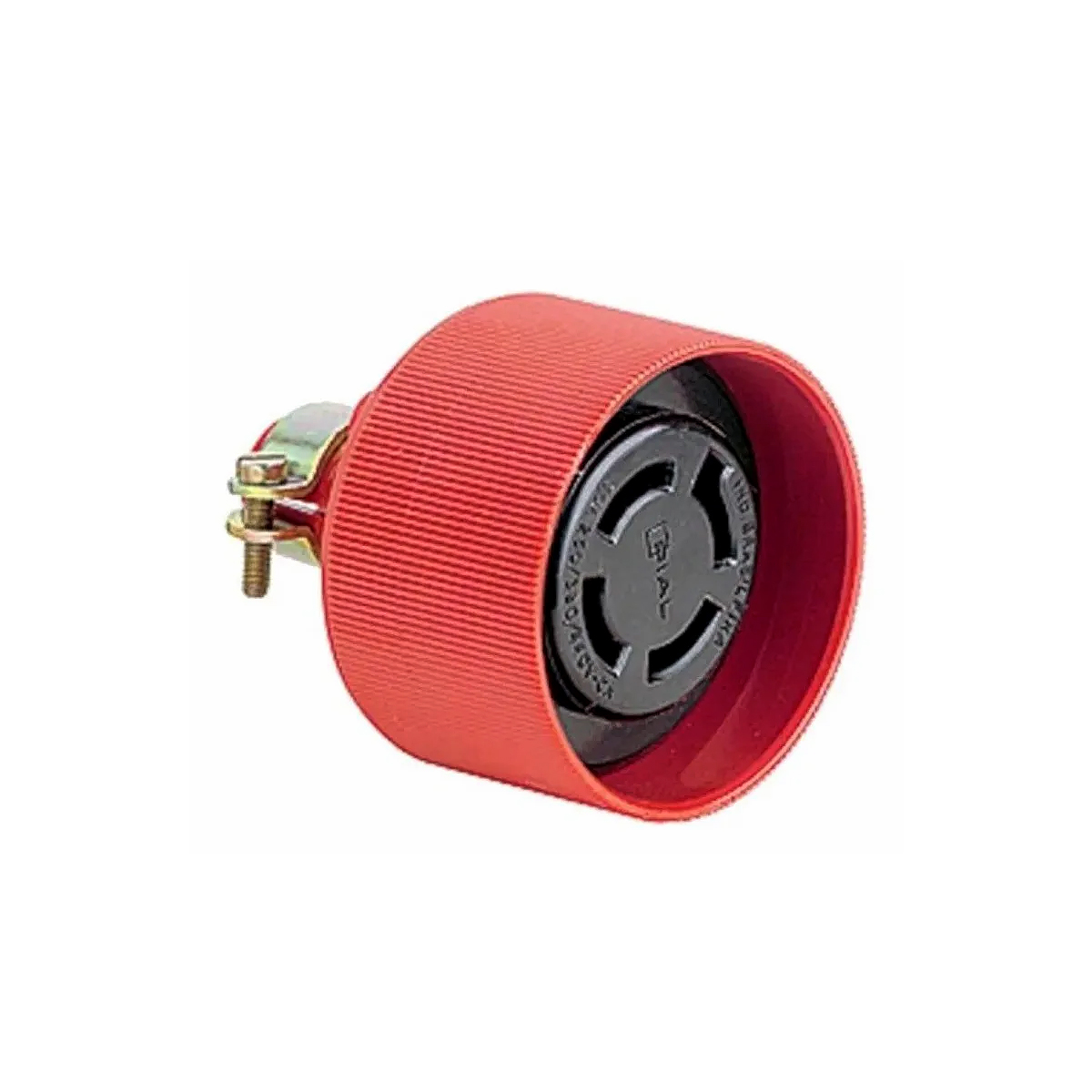 Plug Fêmea Redondo Termoplástico 3P+T 30A 440V Vermelho/Preto Com Prensa Cabo - Pial