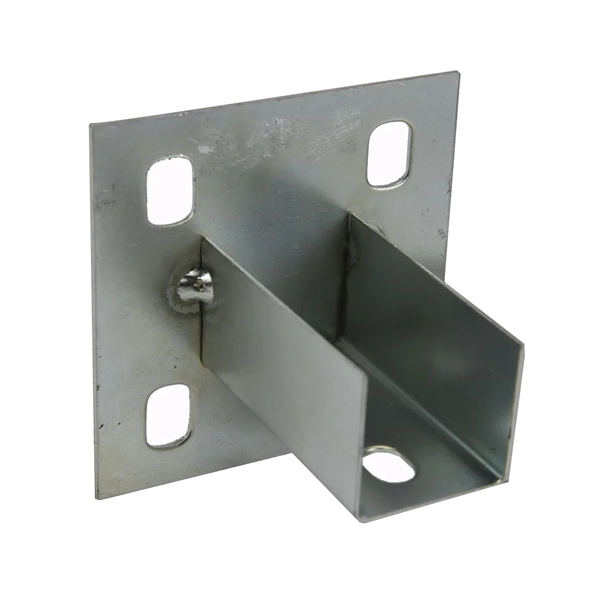 Sapata Externa Aço Para Perfilado 38X38 Pré Zincado Chapa 16 4 Furos