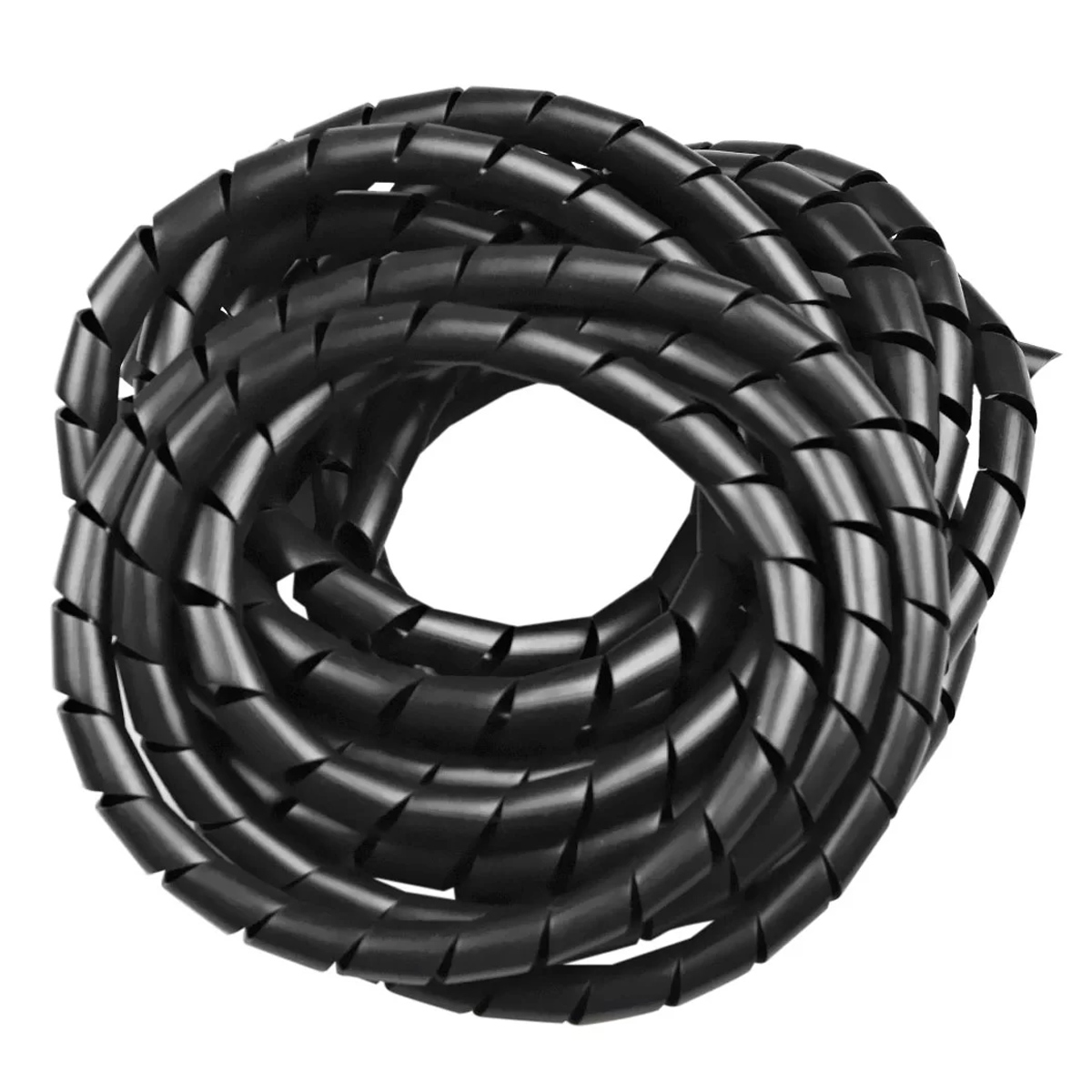 Spiral Organizador Cabos Spiral Tube 1 Polegada Polietileno Preto 50 Metros - Hellermann