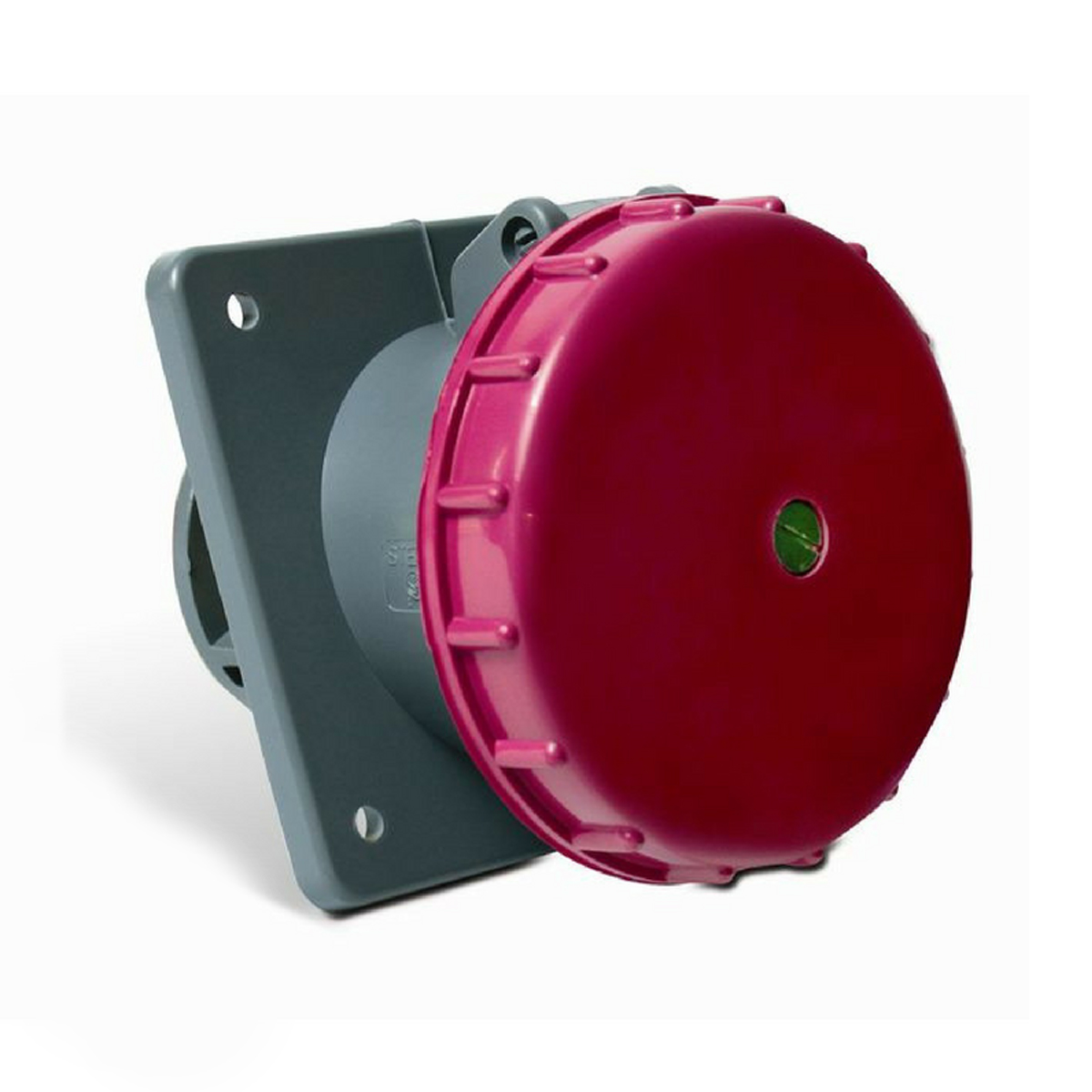 Tomada Industrial Fêmea Embutir 3P+T 63A 380/440V 6H Vermelho Shock Tite S4546 - Steck