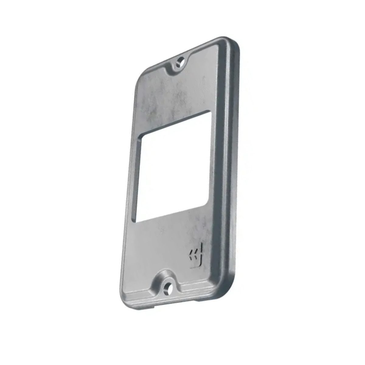 Tampa Condulete 2 Postos Juntos Alumínio 1/2-3/4 S/Pintura S/Vedação - Wetzel