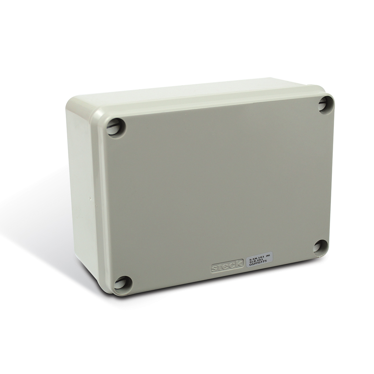 Caixa Distribuição Sobrepor Pvc 154X110X70mm Sem Embutes Ip55 Tampa Opaca - Steck