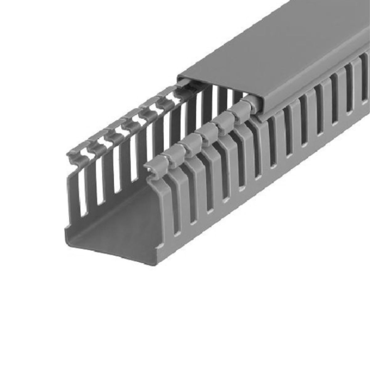 Canaleta Pvc Rec Aberto 30X30 (Br C/2M) Cz C/Tampa S/Divisória S/Adesivo - Dutoplast