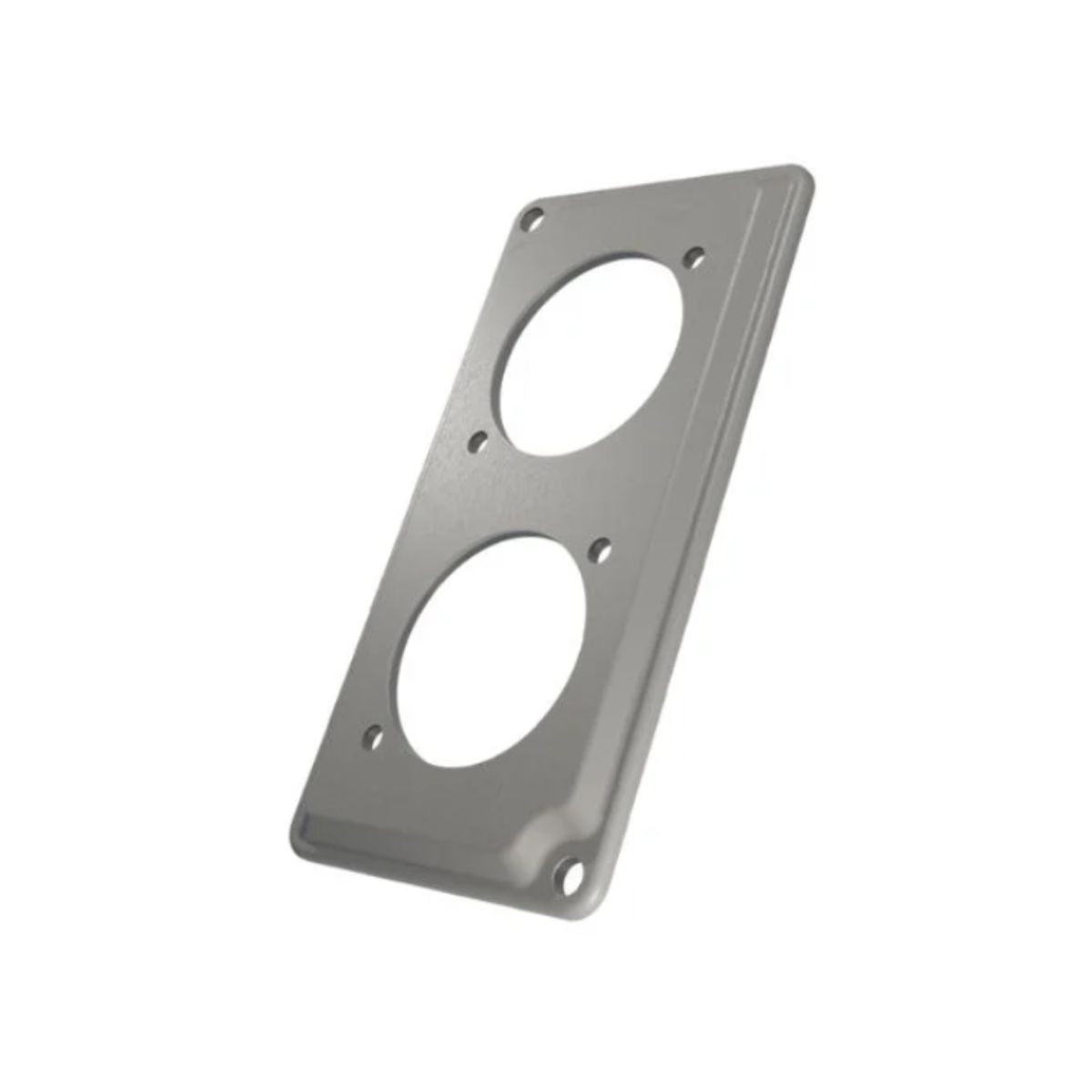 Tampa Condulete 2 Tom Redonda Alumínio 1Pol C/Pintura Cinza S/Vedação - Wetzel