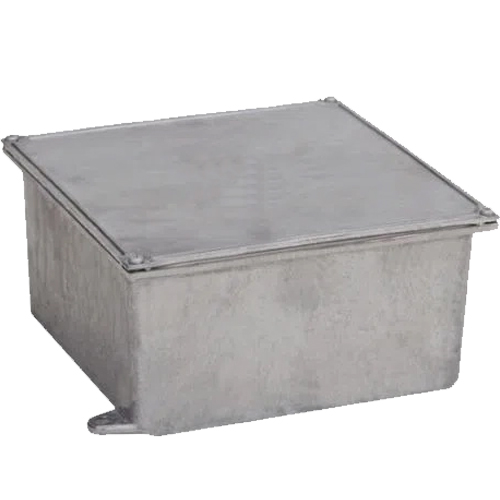 Caixa Passagem Alumínio Fundido Sobrepor 400X400X200mm Tampa Reversível - Wetzel