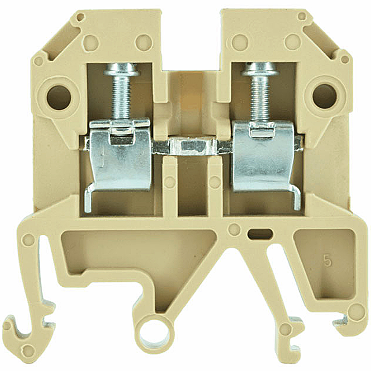 Conector Borne Passagem 2 Conexões 2,50mm 800V Bege SAK 2,5 EN PA - Conexel